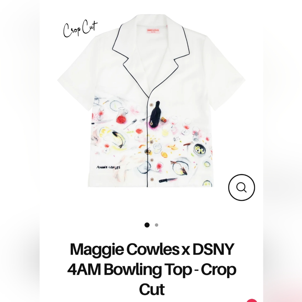 Maggie Cowles x DSNY 4am Bowling Top - crop cut blouse